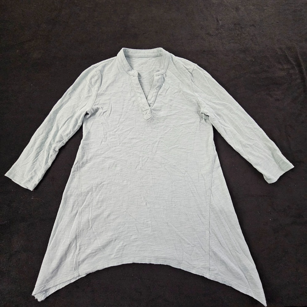 Chico's Ultimate Tee Green‎ 3/4 Sleeve Cotton Modal T-Shirt Women's XS
